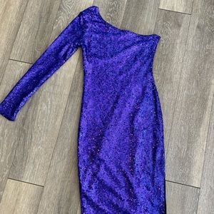 Purple Sequin Dress